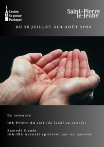 Semaine paroissiale - Du dimanche 28 juillet au dimanche 4 août 2024