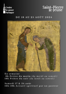 Semaine paroissiale - du  dimanche 18 au 25 août 2024