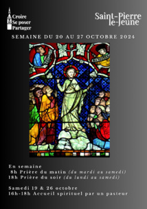 Semaine paroissiale - Du dimanche 20 octobre au dimanche 27 octobre 2024