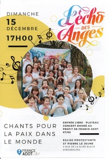 Concert caritatif au profit de France ADOT - Dimanche 15 décembre à 17h