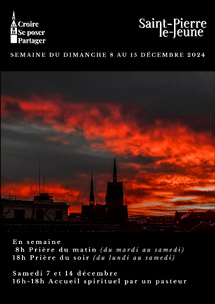 Semaine paroissiale - Dimanche 8 au 15 décembre 2024