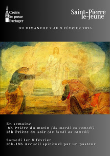 Semaine paroissiale - Du dimanche 2 au dimanche 9 février 2025