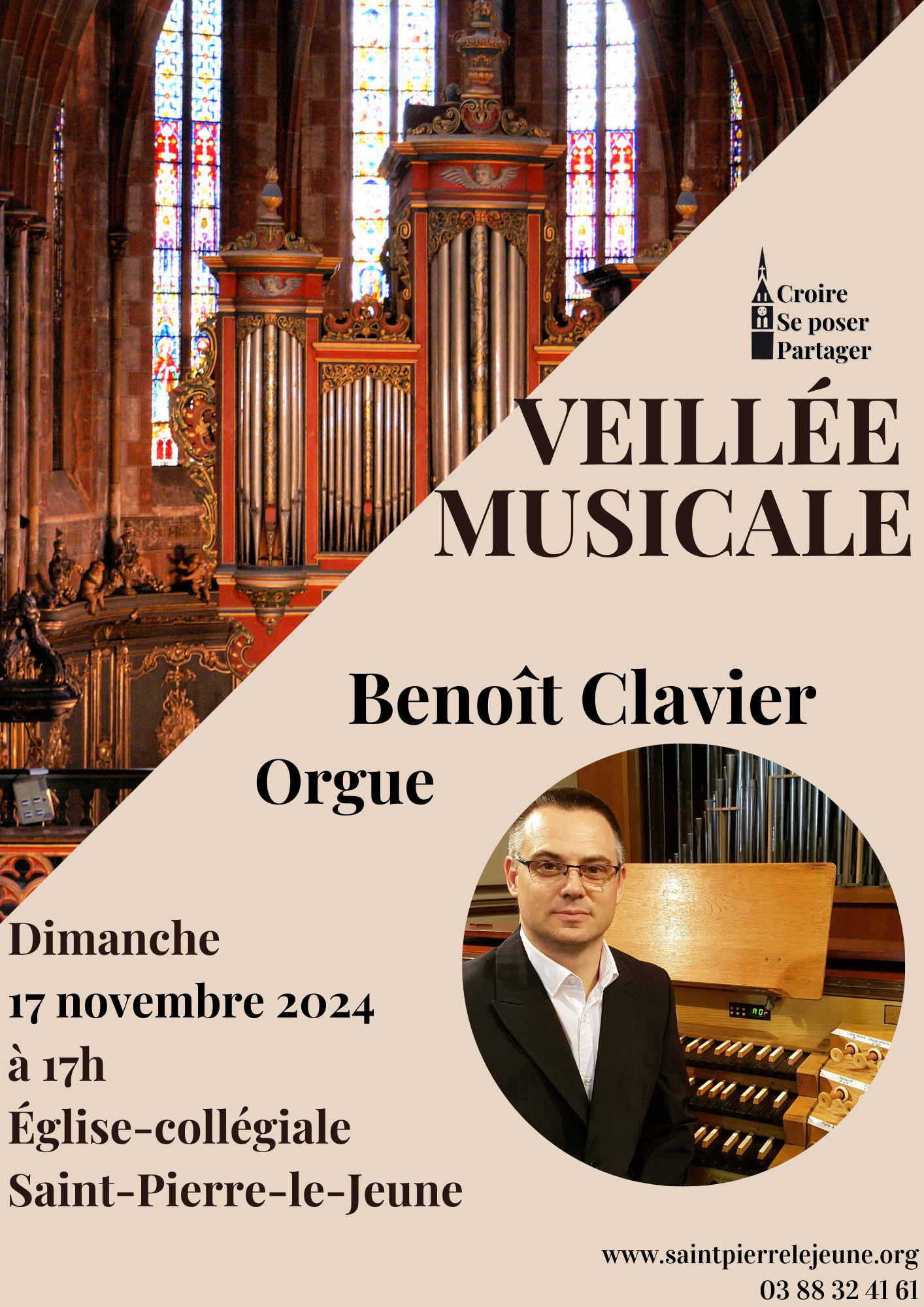 Veillée musicale - Benoît Clavier - Dimanche 17 novembre 2024 à 17h