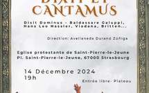 Concert du Choeur universitaire de Strasbourg - Samedi 14 décembre à 19h